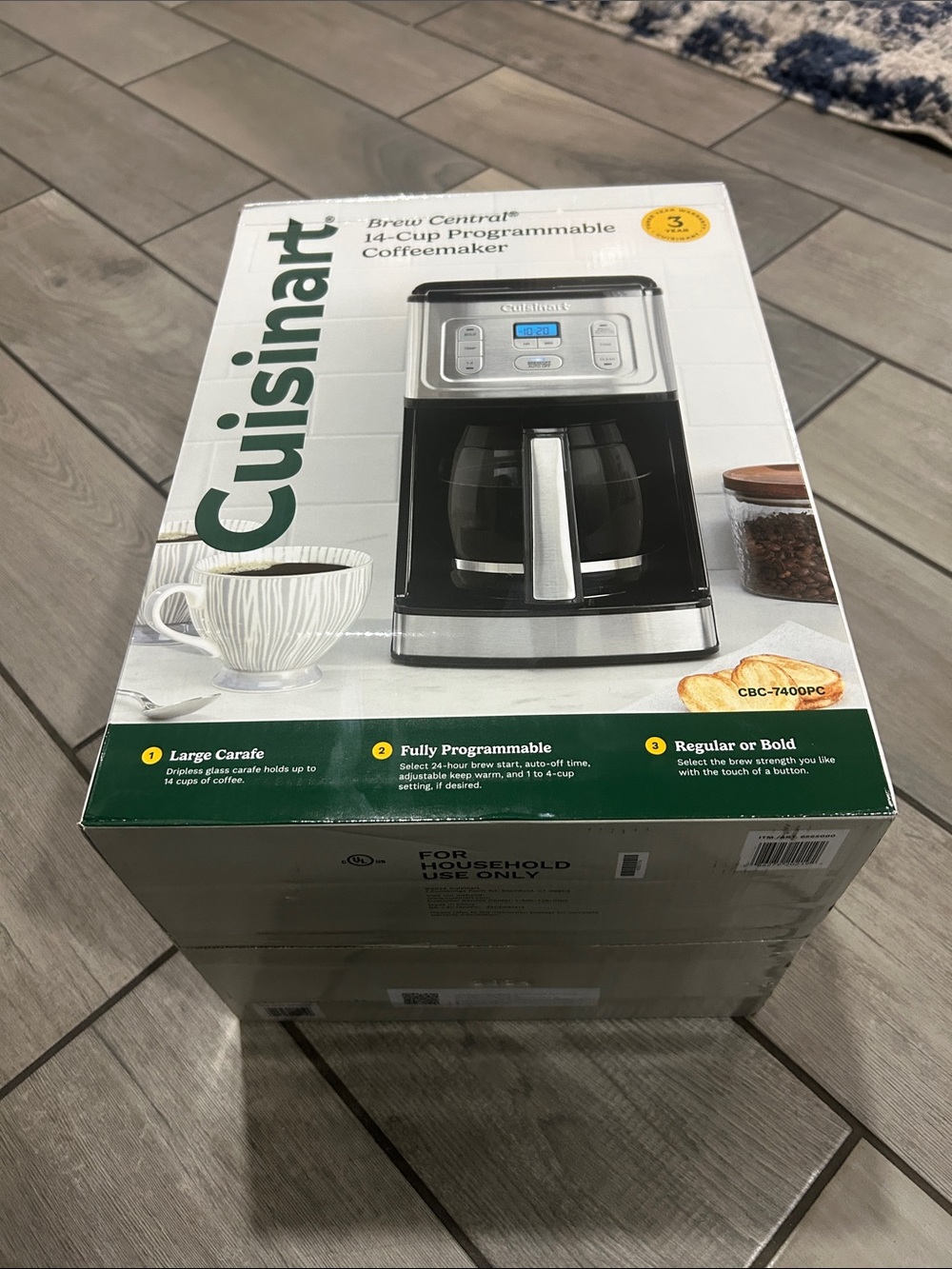 Cuisinart Brew Central 14-Cup Programmable Coffeemaker Coffee Maker CBC-7400PC